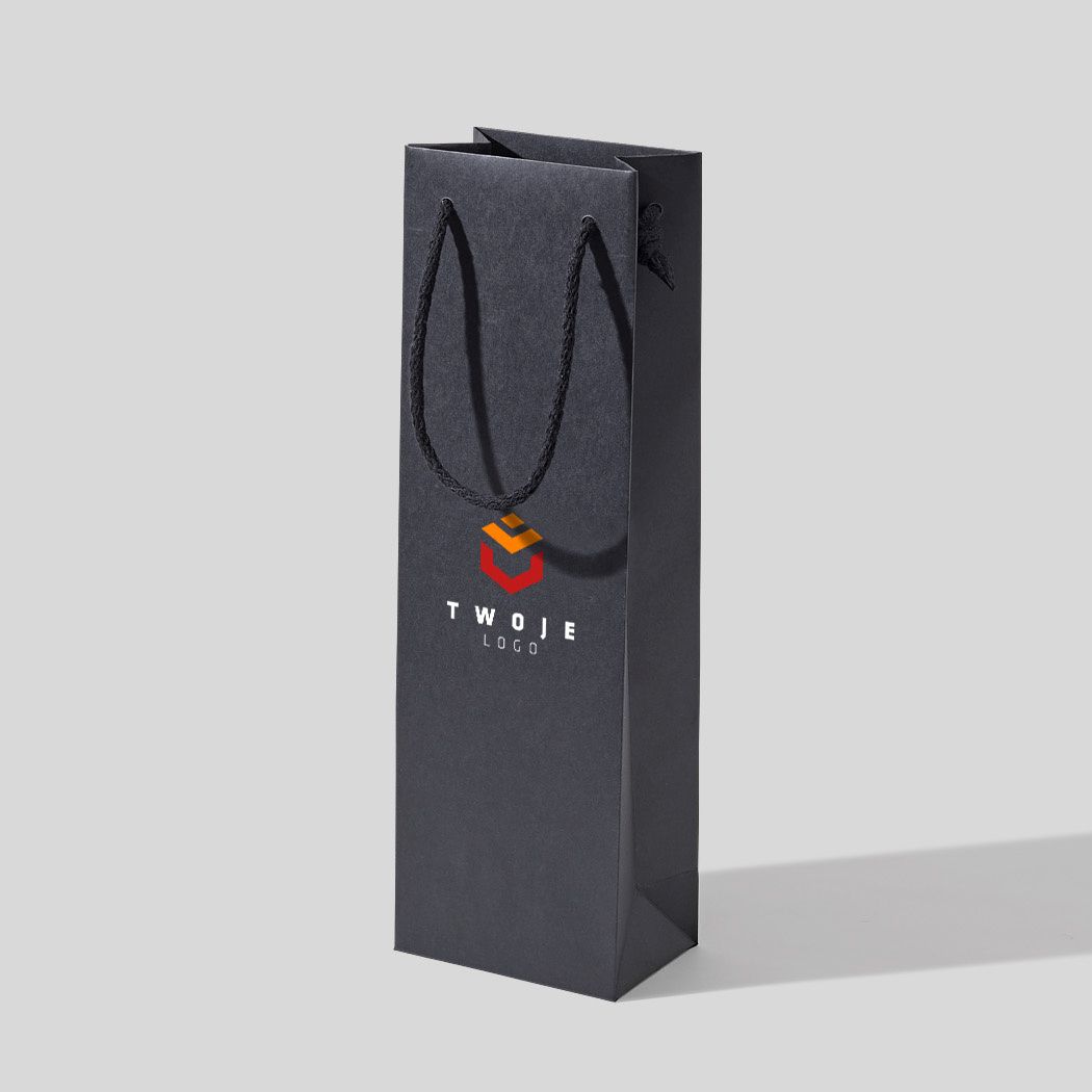  torba papierowa premium biała laminowana matowa z nadrukiem reklamowym 