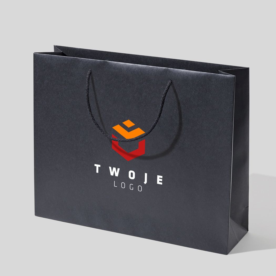  torba papierowa premium biała laminowana matowa z nadrukiem reklamowym 