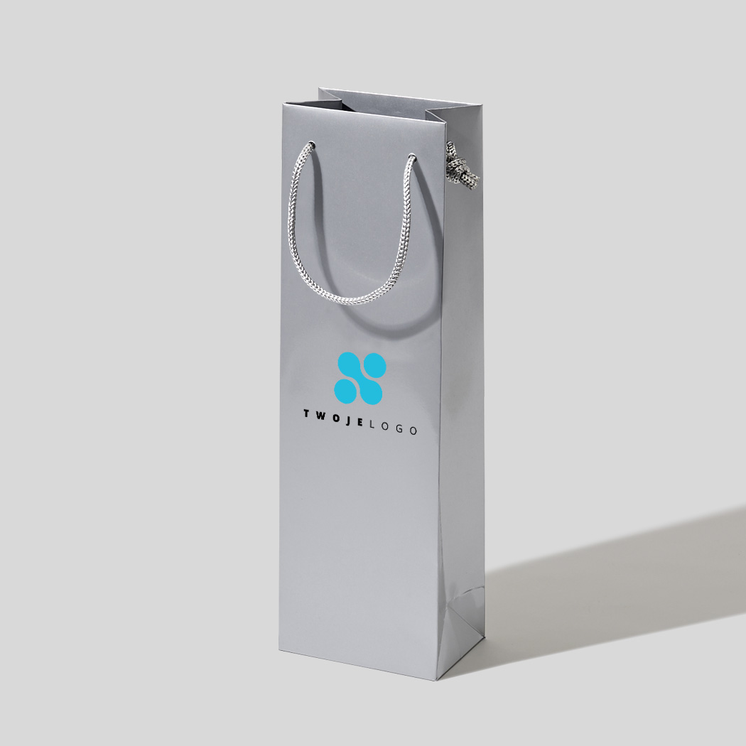  torba papierowa premium biała laminowana matowa z nadrukiem reklamowym 