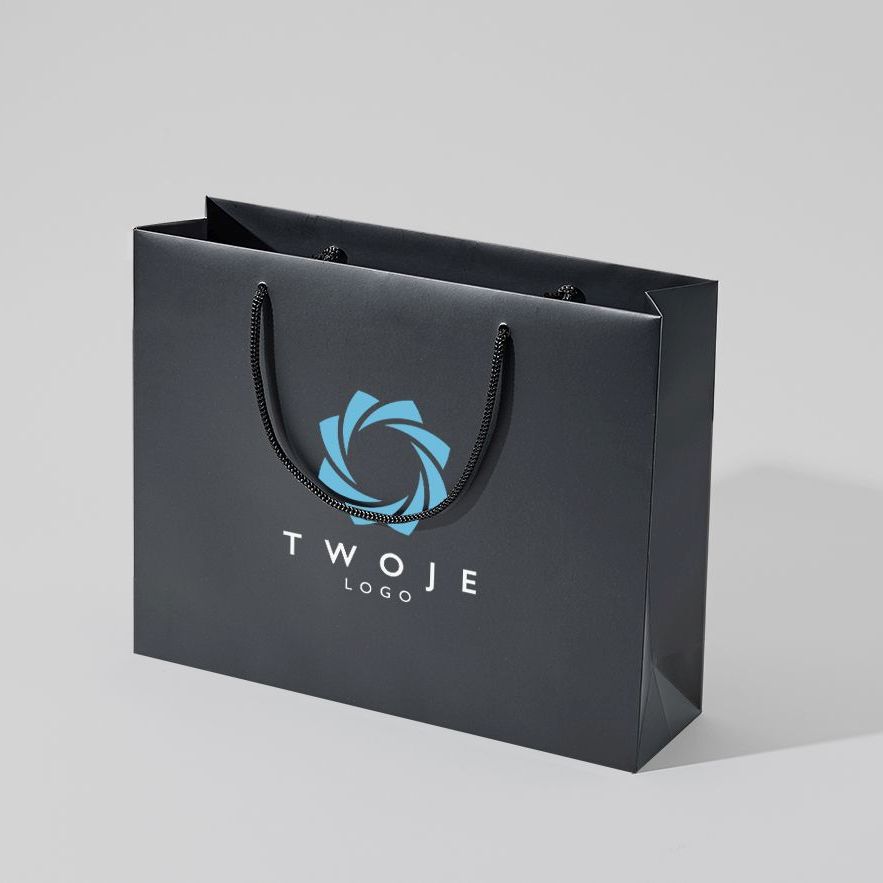 45x12x36 torba papierowa premium czerwona laminowana matowa z nadrukiem reklamowym CCM_red_45x12x36_print