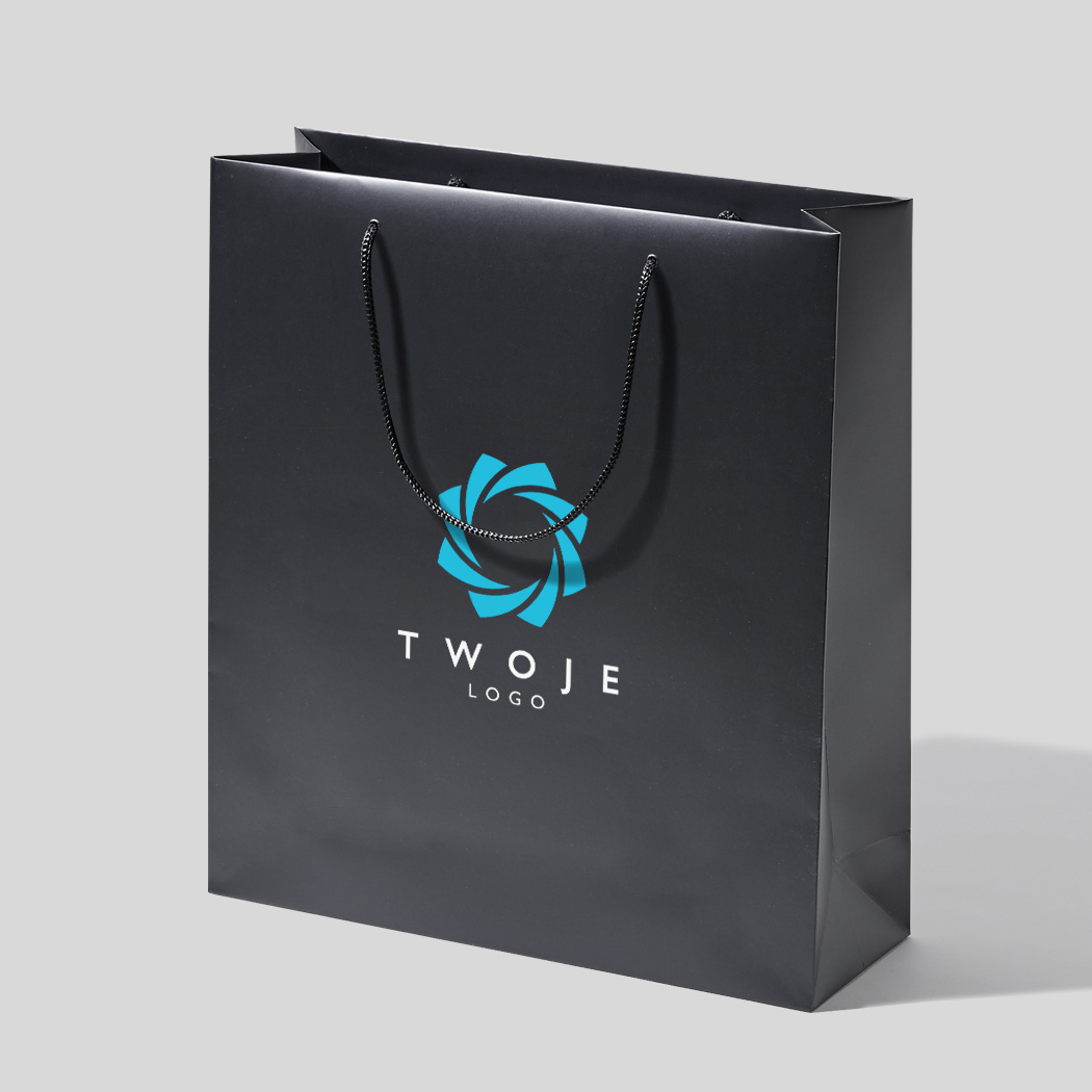 45x12x36 torba papierowa premium czerwona laminowana matowa z nadrukiem reklamowym CCM_red_45x12x36_print