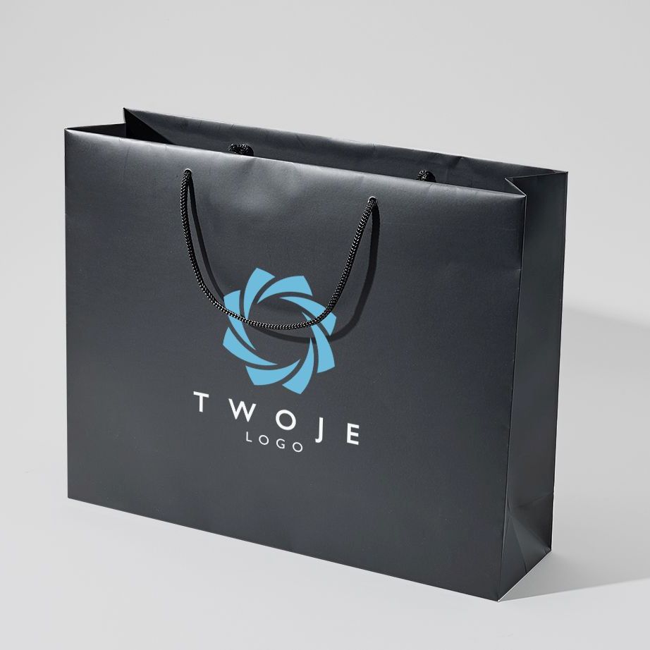 45x12x36 torba papierowa premium czerwona laminowana matowa z nadrukiem reklamowym CCM_red_45x12x36_print