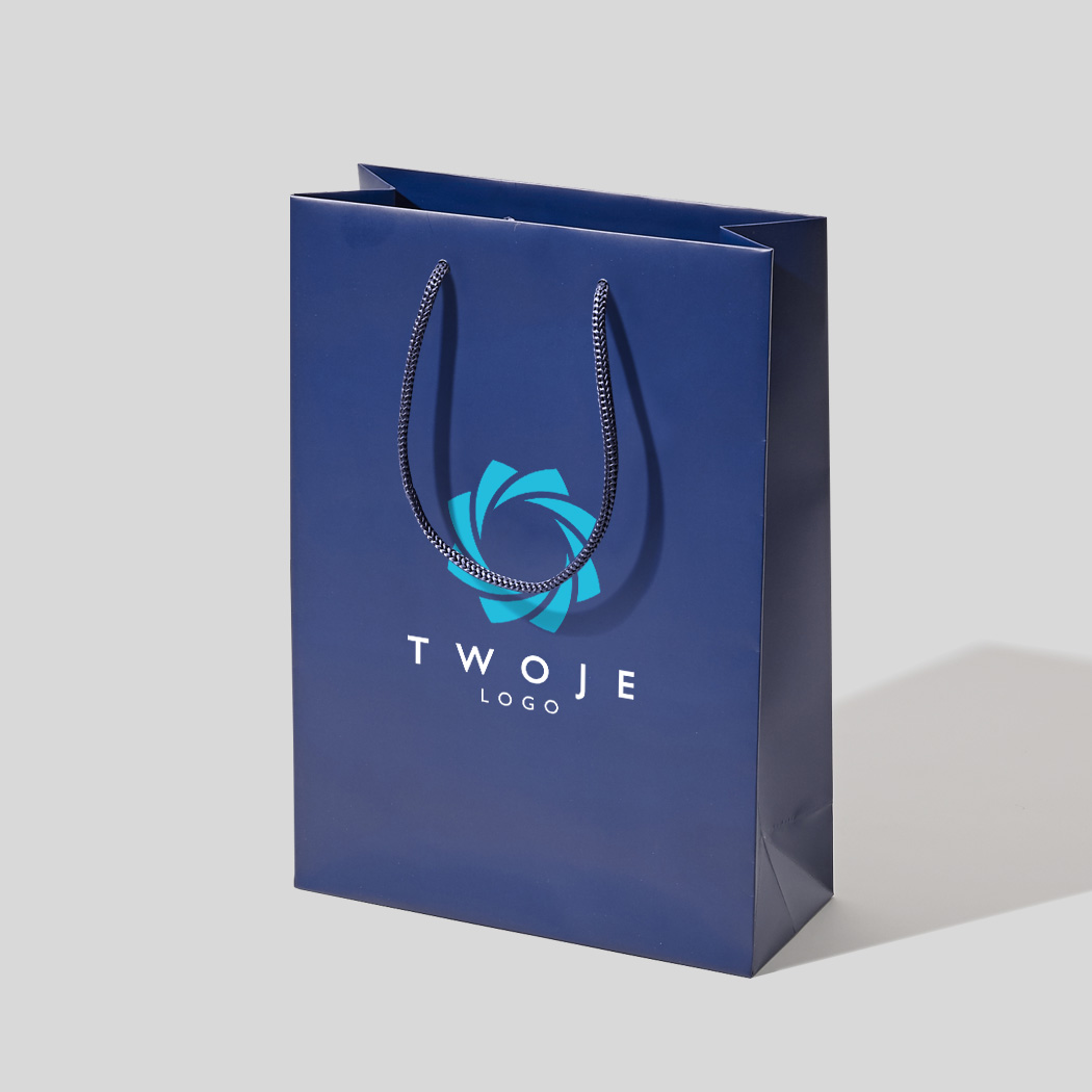 45x12x36 torba papierowa premium czerwona laminowana matowa z nadrukiem reklamowym CCM_red_45x12x36_print