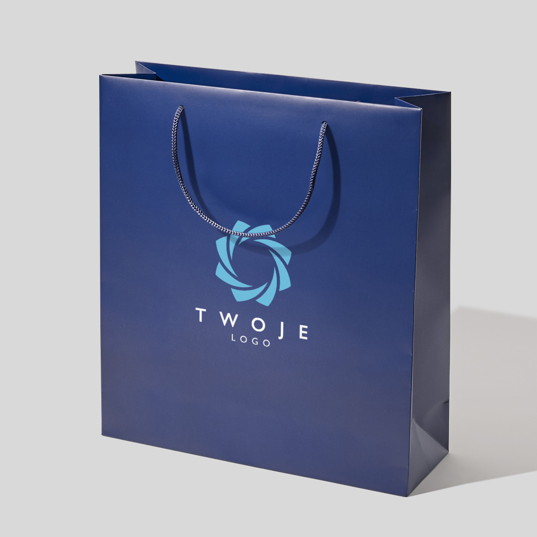 45x12x36 torba papierowa premium czerwona laminowana matowa z nadrukiem reklamowym CCM_red_45x12x36_print