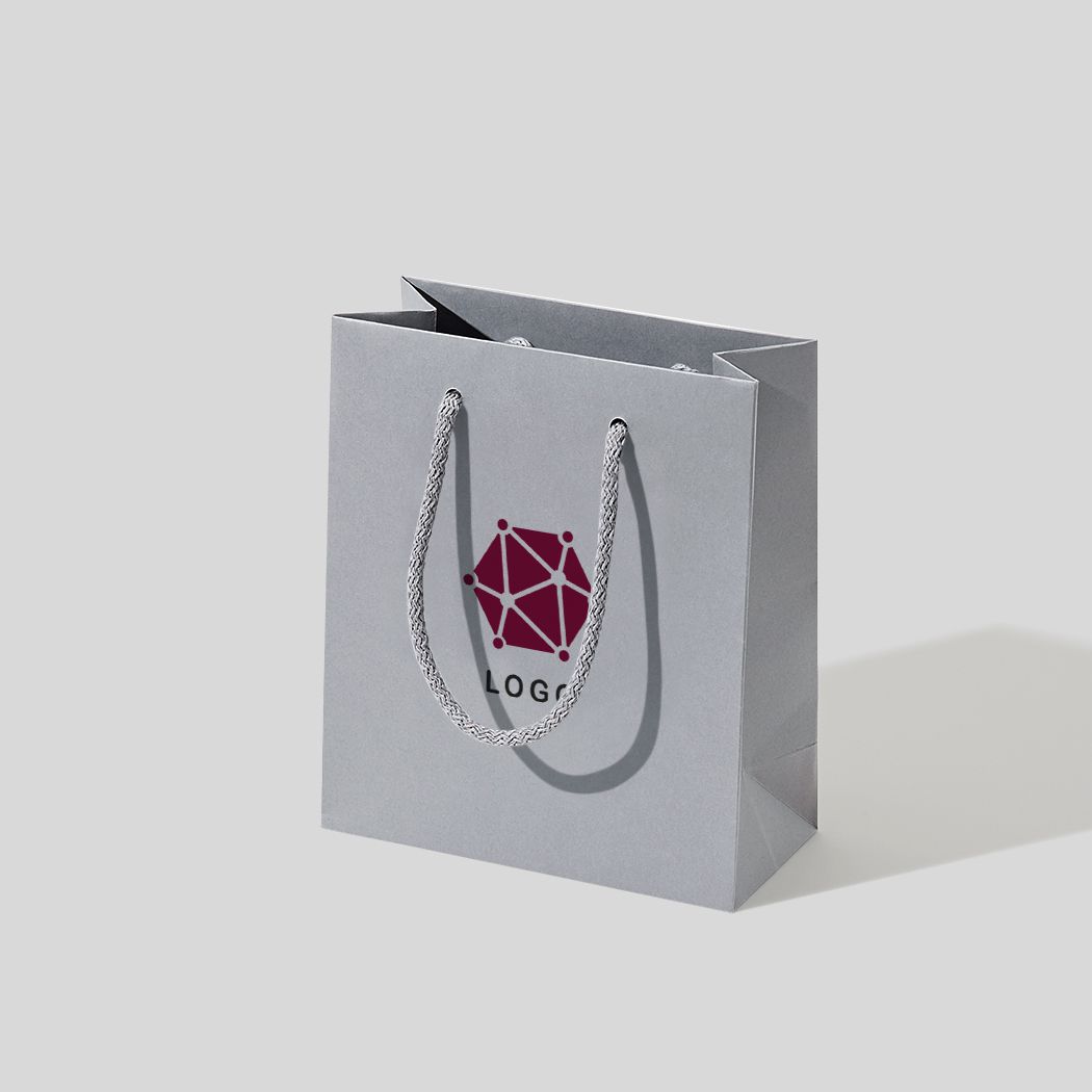  torba papierowa premium biała laminowana matowa z nadrukiem reklamowym 