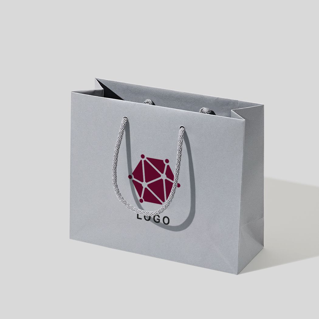  torba papierowa premium biała laminowana matowa z nadrukiem reklamowym 