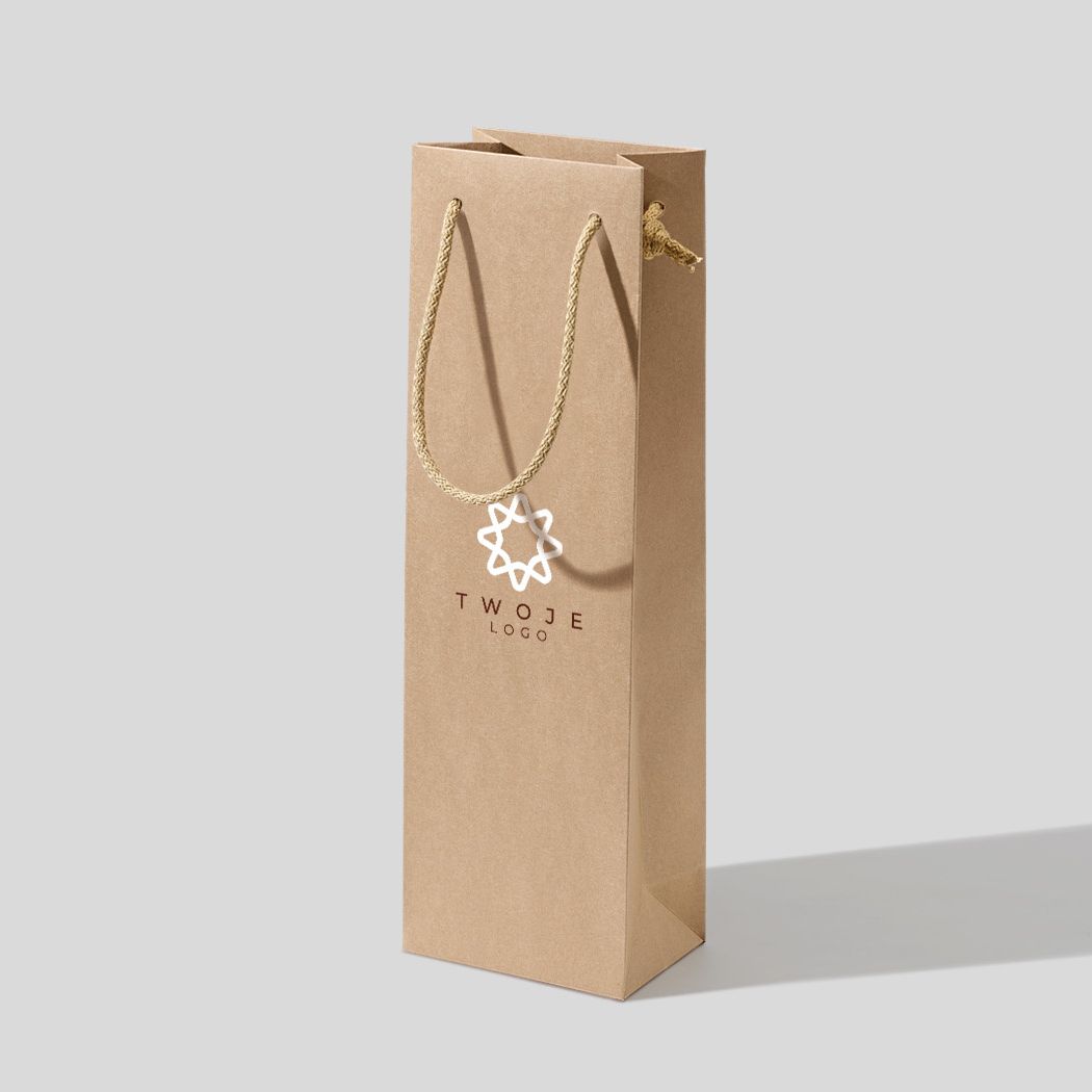  torba papierowa premium biała laminowana matowa z nadrukiem reklamowym 