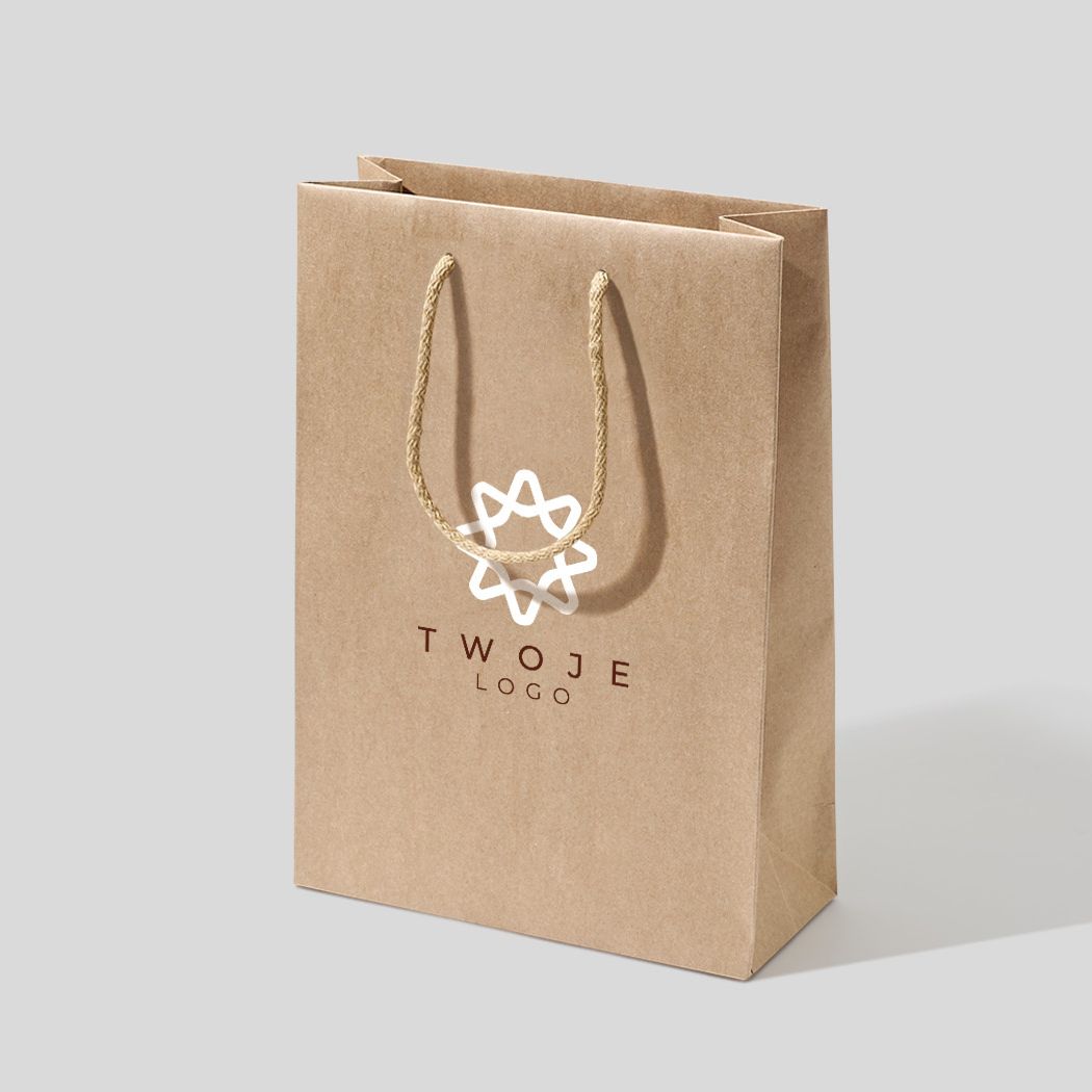  torba papierowa premium biała laminowana matowa z nadrukiem reklamowym 