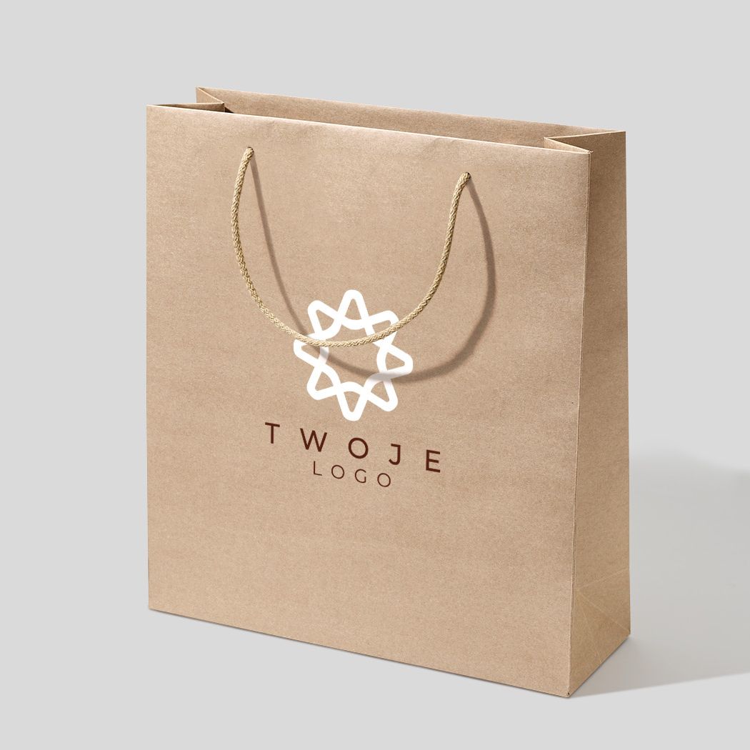  torba papierowa premium biała laminowana matowa z nadrukiem reklamowym 