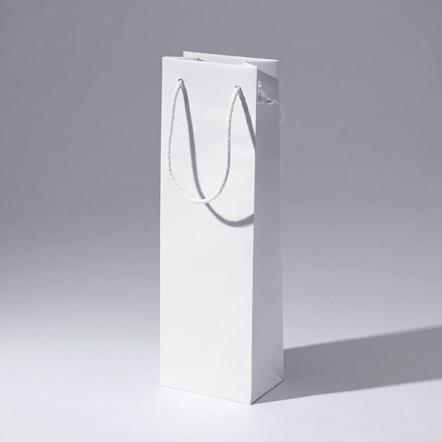 24x9x20 torebka papierowa premium granatowa laminowana matowa bez nadruku