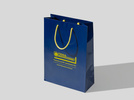 12.8.38 torba premium granatowa laminowana matowa z nadrukiem reklamowym