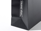 24x9x20 torba papierowa premium czarna laminowana matowa z nadrukiem reklamowym