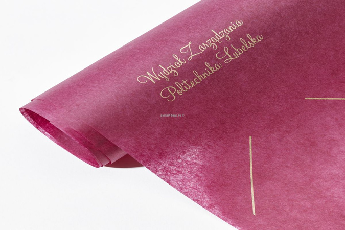 bibuła zielona satynowa do pakowania rozmiar 50x74