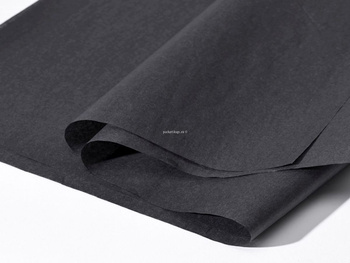 bibuła czarna satynowa do pakowania rozmiar 50x74