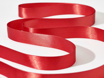 Wstążka satynowa premium  15 mm kolor ciemno-czerwony