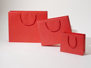 24x9x20 torba papierowa premium czerwona laminowana matowa z nadrukiem reklamowym