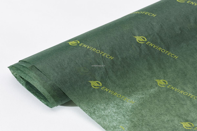 bibuła zielona satynowa do pakowania rozmiar 50x74