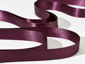 Wstążka satynowa premium 15 mm kolor bordowy