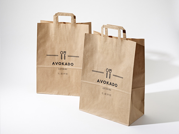 22x10x28 torby papierowe brązowe kraft z nadrukiem reklamowym