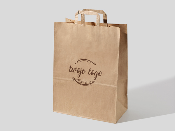 32x12x41 torby papierowe kraft z nadrukiem reklamowym