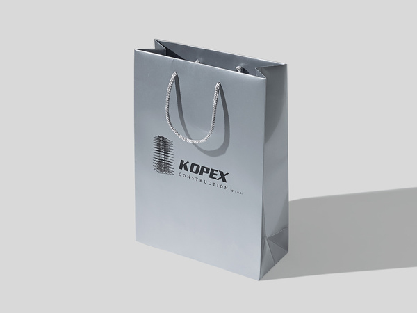 12x8x38 torba premium srebrna laminowana błyszcząca z nadrukiem reklamowym