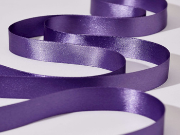 Tasiemka satynowa premium 25 mm kolor fioletowy