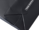 35x10x28 torba papierowa premium czarna laminowana matowa z nadrukiem reklamowym