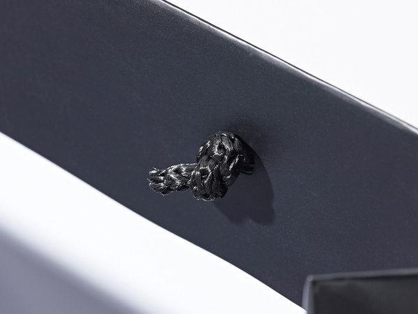 24x9x20 torba papierowa premium czarna laminowana matowa z nadrukiem reklamowym