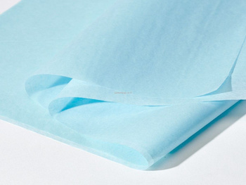 bibuła błękitna satynowa do pakowania rozmiar 50x74