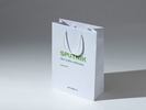 24x9x34 torba ekologiczna premium biała z nadrukiem reklamowym
