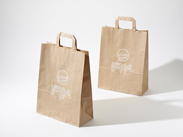 22x10x28 torby papierowe kraft z nadrukiem reklamowym