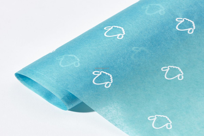 bibuła zielona satynowa do pakowania rozmiar 50x74