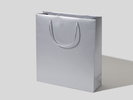 36x12x40 torba premium srebrno-szara laminowana matowa bez nadruku, karton 50 szt.