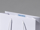 24x9x34 A4 pionowa torba premium biała laminowana matowa z nadrukiem reklamowym