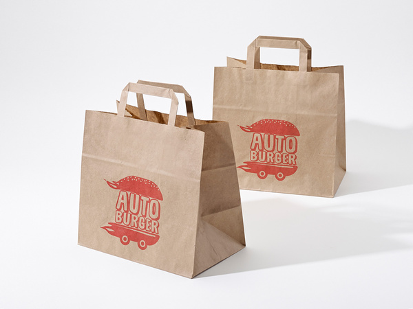 26x17x25 torby papierowe cateringowe z nadrukiem reklamowym