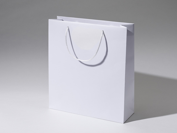 36x12x40 torba premium biała laminowana matowa, karton 50 szt.