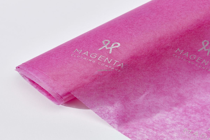 bibuła różowa magenta satynowa do pakowania rozmiar 50x74