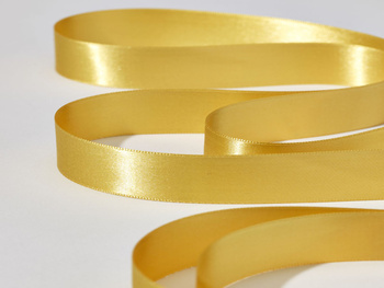 Tasiemka 25 mm satynowa premium kolor żółty 