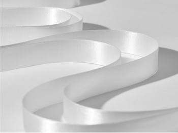 Tasiemka satynowa premium 25 mm kolor biały 