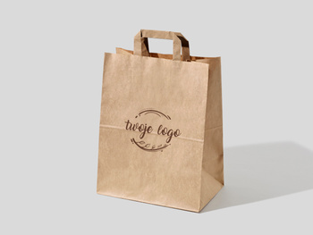 25x11x33 torby papierowe kraft z nadrukiem reklamowym