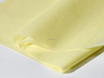 bibuła zółta satynowa do pakowania rozmiar 50x74 