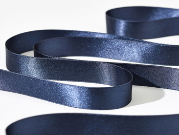 Tasiemka satynowa premium 25 mm kolor niebieski granatowy 