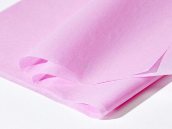 bibuła różowa satynowa do pakowania rozmiar 50x74  