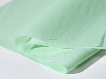 bibuła zielona miętowa satynowa do pakowania rozmiar 50x74  