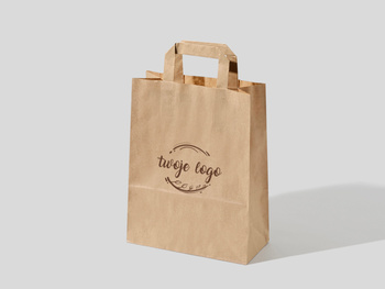 22x10x28 torby papierowe kraft z nadrukiem reklamowym